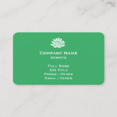 Carte de visite vert clair personnalisable (Devant)