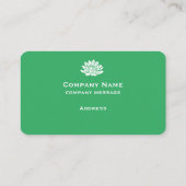 Carte de visite vert clair personnalisable (Dos)