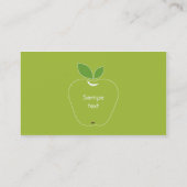 Carte de visite vert d'Apple (Dos)