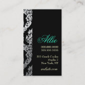 Carte De Visite Vert d'Aqua d'île de damassé de 311 Alonnah (Dos)