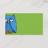Carte de visite vert d'Aqua Owl (Dos)