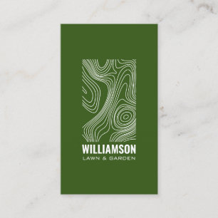 Carte De Visite Vert de aménagement III de soin de pelouse de