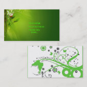 carte de visite vert de ciel (Devant / Derrière)