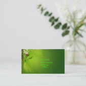 carte de visite vert de ciel (Debout devant)