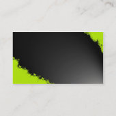 Carte de visite vert de Flourish (Dos)