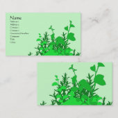 Carte De Visite Vert de jardin (Devant / Derrière)