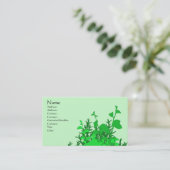 Carte De Visite Vert de jardin (Debout devant)