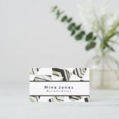 Carte De Visite Vert de laurier (Debout devant)