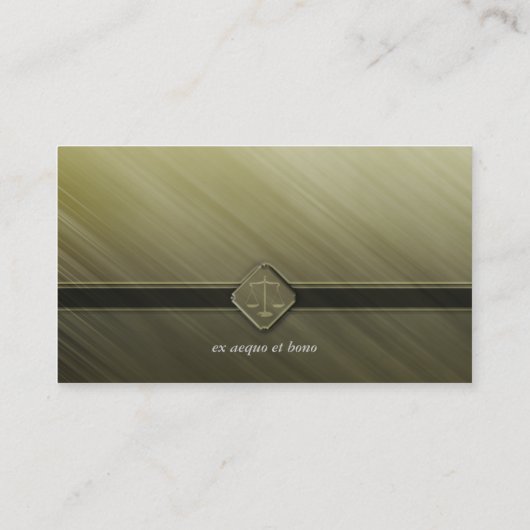 Carte De Visite Vert de l'AVOCAT | (Dos)