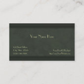 Carte de visite vert de montre (Dos)