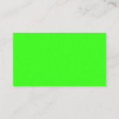 Carte de visite vert de Neon (Dos)