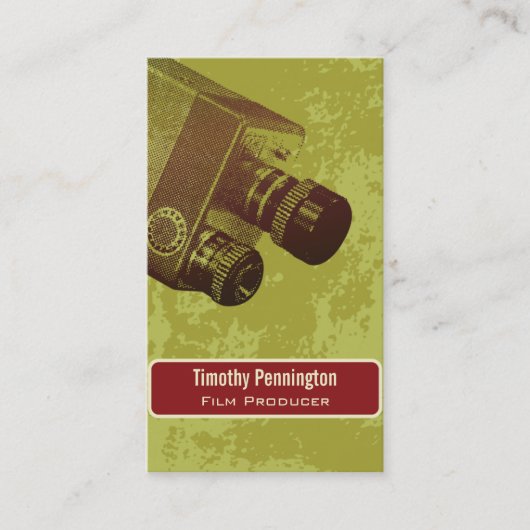 Carte de visite vert de production (Devant)