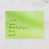 Carte de visite vert de spa (Dos)