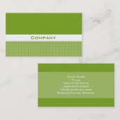 Carte De Visite Vert décontracté (Devant / Derrière)