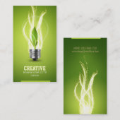 carte de visite vert d'énergie d'eco (Devant / Derrière)