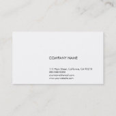 Carte De Visite Vert d'entreprise de cru du CL No24B (Dos)