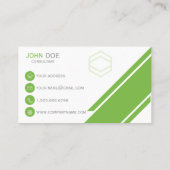 Carte de visite vert d'entreprise professionnel mo (Dos)