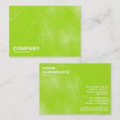 Carte De Visite Vert des courbes II (Devant / Derrière)