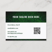 Carte De Visite Vert d'herbe professionnel moderne (Dos)