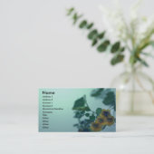 Carte de visite vert doux (Debout devant)