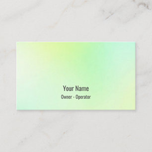 Carte De Visite Vert doux personnalisable