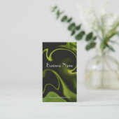 Carte de visite vert électrique de technologie de (Debout devant)