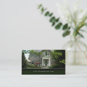 Carte de visite vert élégant de Chambre (Debout devant)