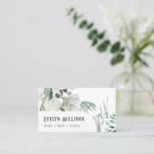 carte de visite vert émeraude (Debout devant)