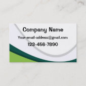 Carte De Visite Vert et blanc (Devant)