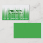 Carte de visite vert et blanc (Devant / Derrière)