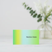 Carte De Visite Vert et jaune (Debout devant)
