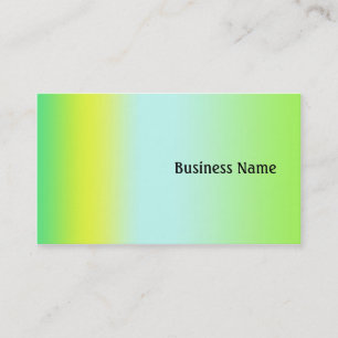 Carte De Visite Vert et jaune