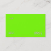Carte De Visite vert fluorescent uni (Devant)