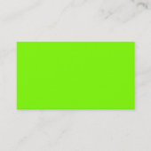Carte De Visite vert fluorescent -vierge (Devant)