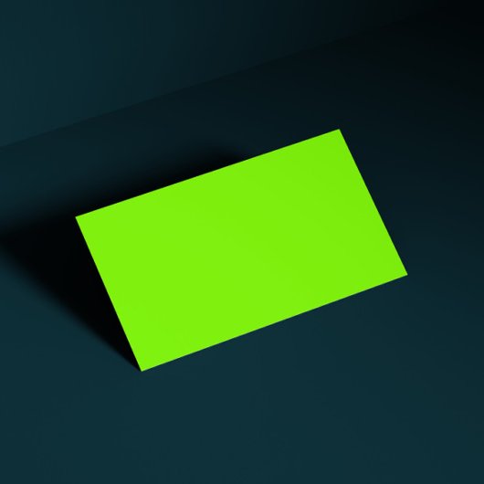 Carte De Visite vert fluorescent -vierge