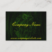 Carte De Visite Vert forêt antique âgé (Dos)