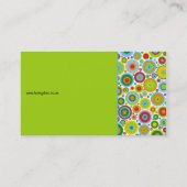 Carte De Visite Vert génial de points (Dos)