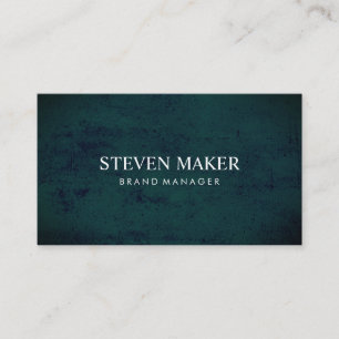 Carte De Visite Vert gris minimaliste