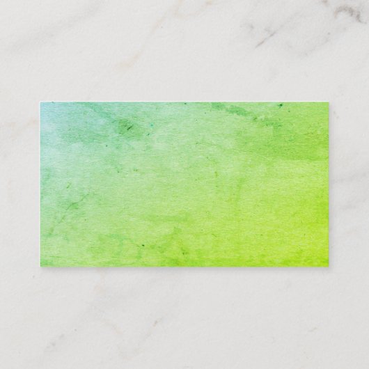Carte De Visite Vert Grunge moderne (Dos)