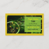 Carte de visite Vert Jaune moderne (Dos)