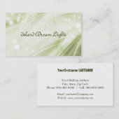 Carte De Visite vert lumineux (Devant / Derrière)