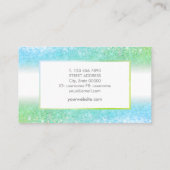 Carte de visite vert Luxe à la mode élégant (Dos)