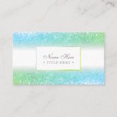Carte de visite vert Luxe à la mode élégant (Devant)