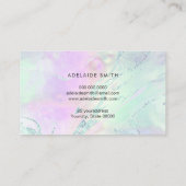 Carte De Visite vert mauve délicat (Dos)