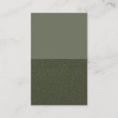 Carte de visite vert mi-texturé de mousse - Person (Devant)