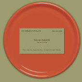 Carte De Visite Vert militaire moderne