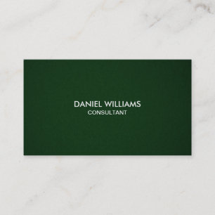 Carte De Visite Vert minimal moderne élégant professionnel