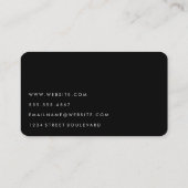Carte De Visite Vert minimaliste professionnel (Dos)