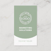 Carte De Visite Vert moderne (Dos)