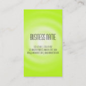 Carte De Visite Vert moderne élégant professionnel (Dos)